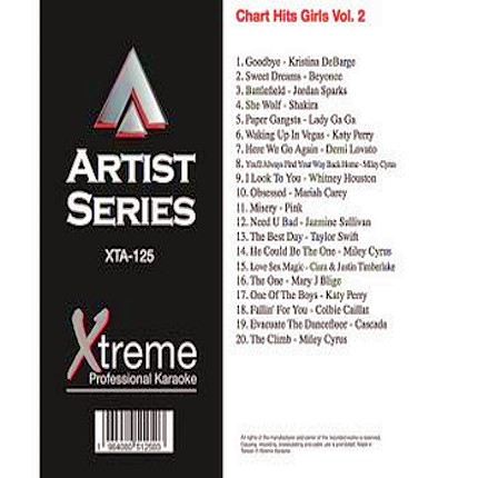CHART HITS GIRLS VOL.2 - Karaoke Playbacks - XTA-125