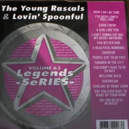 Legends Karaoke Volume 63 - Hits Of Young Rascals & Lovin' Spoonful