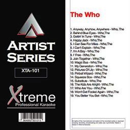 THE WHO - Karaoke Playbacks - xta-101