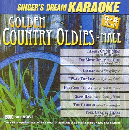 Golden Country Oldies Male CDG - CD-Front - Karaoke Playbacks