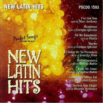 New Latin Hits - Karaoke Playbacks - PSCDG 1593 - CD-Front