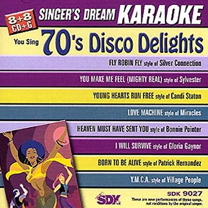 70's Disco Lights - Karaoke Playbacks - SDK 9027 - CD-Front