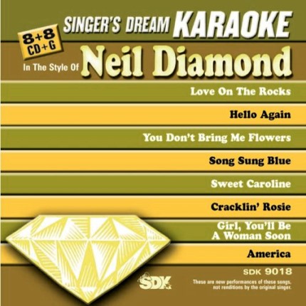 Best Of Neil Diamond - Karaoke Playbacks - SDK 9018 - CD-Front