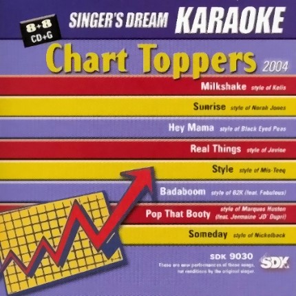 Chart Toppers 2004 - SDK 9030 - Karaoke Playbacks - CD-Front