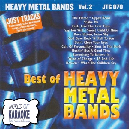 Heavy Metal Bands Vol.2 - Karaoke Playbacks - JTG 070 - CD-Front