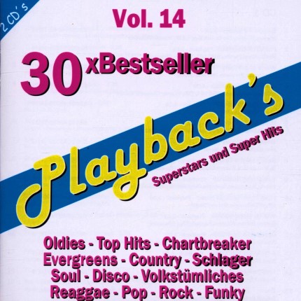 Playbacks Vol.14 - 30 Bestseller - Karaoke Playbacks - CD-Front