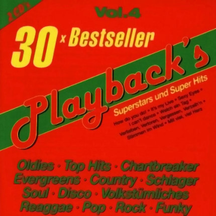 Playbacks Vol.4 Titan 30 Bestseller – Karaoke Playbacks - CD-Front