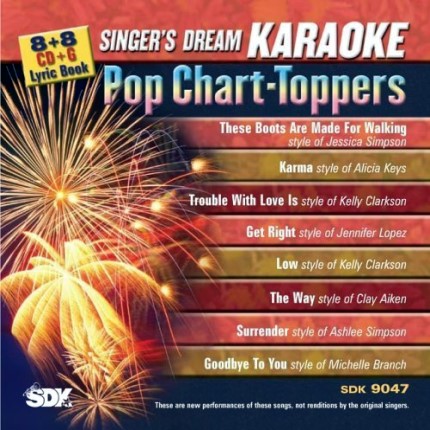 Pop Chart-Toppers - Karaoke Playbacks - SDK 9047 - CD-Front
