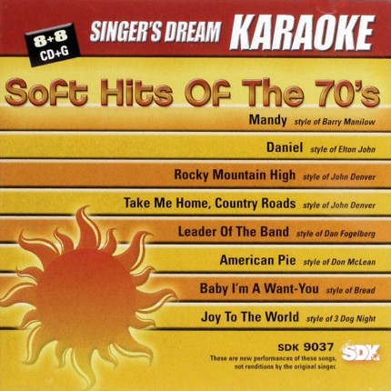 Soft Hits of the 70s - Karaoke Playbacks - SDK 9037 - CD-Cover