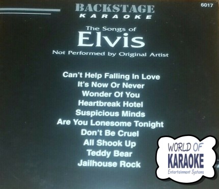 Backstage - Karaoke - Elvis 6017 -
