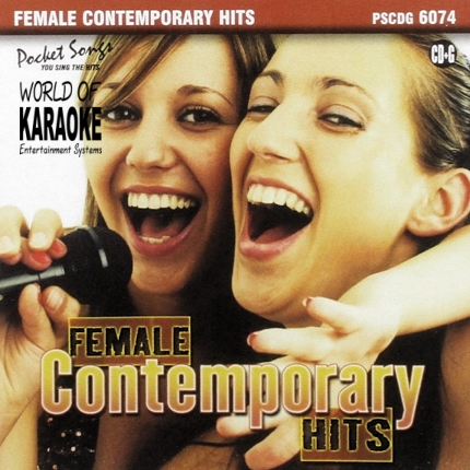 Karaoke Playbacks – PSCDG 6074 – Female Contemporary Hits - CD-Front